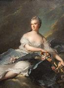Jjean-Marc nattier Portrait of Baronne Rigoley d'Ogny as Aurora, oil painting